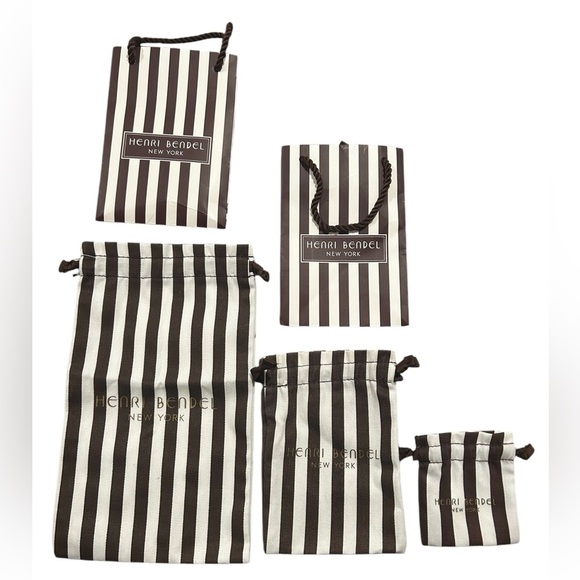 Henri Bendel-New York drawstring dust bag/Pouch Bundle…RARE! - Picture 1 of 6